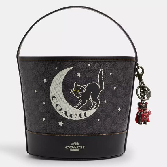 👻Coach Halloween Skeleton Bear Bag Charm - Picture 2 of 8